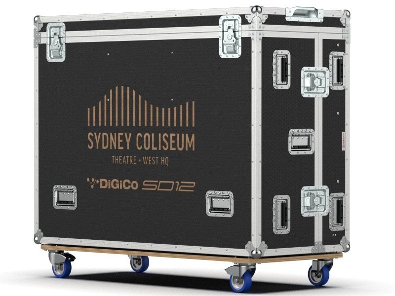 closed–135.225 Audio Mixer Console Case for DiGiCo SD12